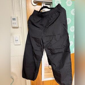 black athleta wide leg pants